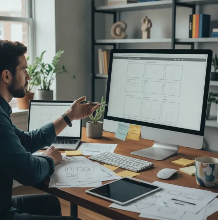 real photo of a web developer and strategist